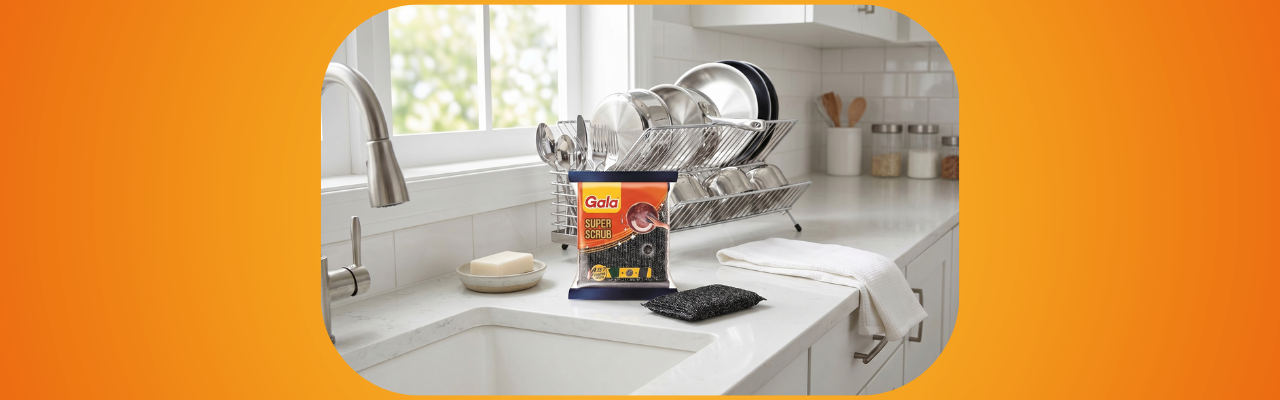 How to Use Gala Super Scrub to Remove Tough Kitchen Stains